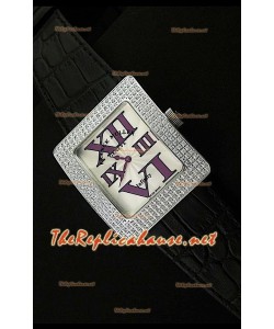 Franck Muller enfenity Réplica Reloj Señoras con Esfera Blanco Apagado