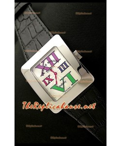 Franck Muller enfenity Réplica Reloj Señoras en Números romanos de Colores