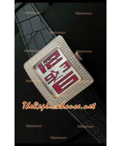 Franck Muller enfenity Réplica Reloj Señoras en Oro Rosa Números Árabes