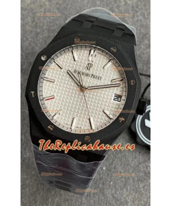 Audemars Piguet Royal Oak 15500 PVD Coated Reloj Réplica Suizo 3120 Movimiento Suizo - Dial Blanco
