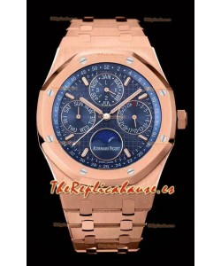 Audemars Piguet Royal Oak Calendario Perpetuo Replica Suizo Acero 904L Caja en Oro Rosado