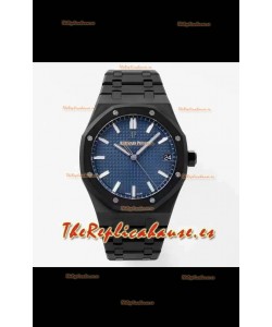 Audemars Piguet Royal Oak PVD Reloj Réplica Suizo con Revestimienvo PVD Movimiento 3120 - Dial Azul
