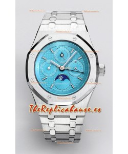 Audemars Piguet Royal Oak Calendario Perpetuo Réplica Suiza Acero 904L - Dial Azul Tiffany