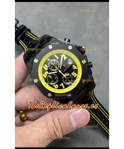 Audemars Piguet Royal Oak Offshore Bumble Bee Cronógrafo Dial Negro - Caja de Carbon Forjado