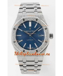 Audemars Piguet Royal Oak 15410BC 41MM Dial Azul Acero 904L Movimiento CALIBRE 3120 Réplica a Espejo 1:1
