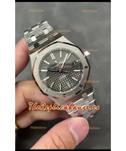 Audemars Piguet Royal Oak 37MM Dial Gris Acero 904L Reloj en Movimiento 3120 - Reloj Réplica a Espejo 1:1