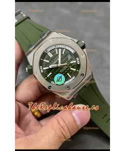 Audemars Piguet Royal Oak 1:1 Ultimate Reloj Réplica Suizo Dial Verde Movimiento Cal.3120