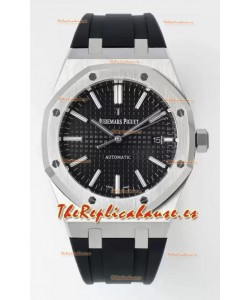 Audemars Piguet Royal 15400 41MM Dial Negro Acero 904L Movimiento CAL.3120 Réplica a Espejo 1:1