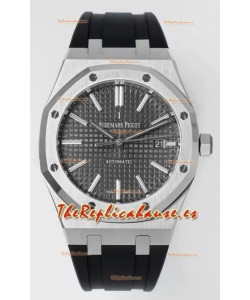 Audemars Piguet Royal 15400 41MM Dial Gris Acero 904L Movimiento CAL.3120 Réplica Espejo 1:1