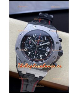 Audemars Piguet Royal Oak Offshore Dial Negro Cronógrafo Reloj Réplica a Espejo 1:1 - Acero 904L