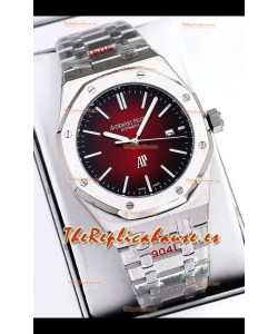 Audemars Piguet Royal Oak Reloj Jumbo Extra Thin Edition Dial Rojo - 39MM en Caja de Acero 904L