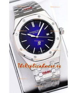 Audemars Piguet Royal Oak Jumbo Extra Thin Edition Reloj en Dial Azul - 39MM en Caja Acero 904L