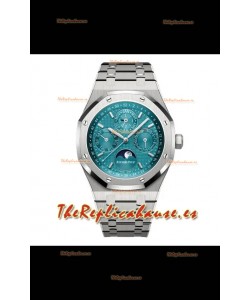 Audemars Piguet Royal Oak Perpetual Calendar Réplica Suiza Acerp 904L - Dial Azul Tiffany