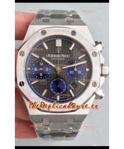 Audemars Piguet Royal Oak Chronograph Slate Dial Gris Correa Acero Reloj Réplica Suiza
