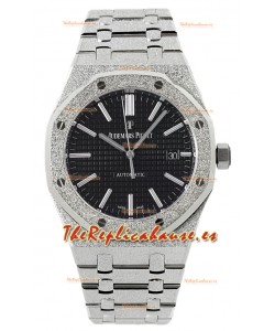 Audemars Piguet Royal Oak Frosted 37MM Self-Winding Dial Negro Reloj Réplica Espejo 1:1