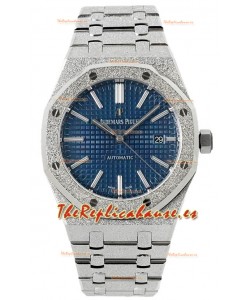 Audemars Piguet Royal Oak Frosted 37MM Self-Winding Dial Azul Reloj Réplica Espejo 1:1