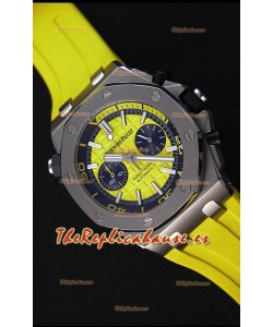 Audemars Piguet Royal Oak Offshore Reloj Réplica de Cuarzo Suizo estilo Buzo en color Amarillo