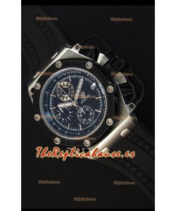 Audemars Piguet Royal Oak Reloj Réplica Cronógrafo de Cuarzo Suizo Survivor, Dial Negro