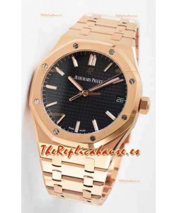 Audemars Piguet Royal Oak Reloj de Acero 904L 42MM Chapado en Oro Rosado - Ultimo Movimiento 1:1 3120