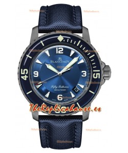 Blancpain Fifty Fathoms Automatique Titanium Edition Reloj Réplica Suiza en Calidad Espejo 1:1