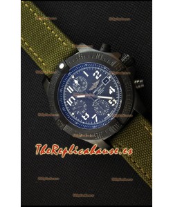 Breitling Avenger Reloj Réplica Suizo Caja de Titanio con Dial de Carbón Reloj Réplica a Espejo 1:1