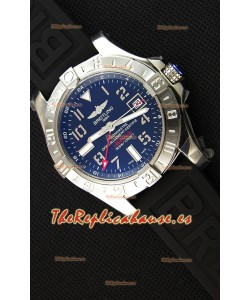 Breitling Avenger II GMT Reloj Réplica Suizo con Dial Negro Réplica a Espejo 1:1 Version
