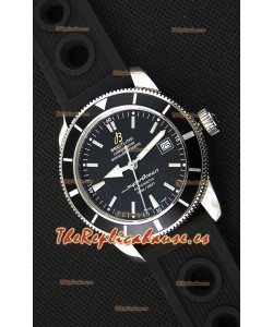 Breitling SuperOcean Heritage II B20 42MM Reloj Réplica Suizo Dial Negro Bisel Negro - Edición Espejo 1:1