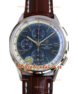 Breitling Premier B01 Chronograph 42 Edition Caja Acero Dial Azul - Reloj Réplica Espejo 1:1