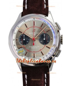 Breitling Premier B01 Chronograph 42 Edition Caja y Bisel de Acero - Reloj Réplica Espejo 1:1
