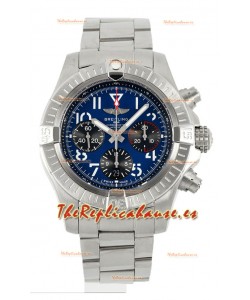 Breitling Avenger B01 Chronograph 45 Acero Inoxidable Dial Azul Reloj Réplica Suiza Espejo 1:1