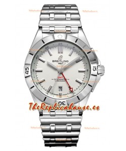 Breitling Chronomat Automatic GMT 40 Dial Blanco Reloj Réplica Suiza Espejo 1:1