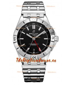 Breitling Chronomat Automatic GMT 40 Dial Negro Reloj Réplica Suiza Espejo 1:1