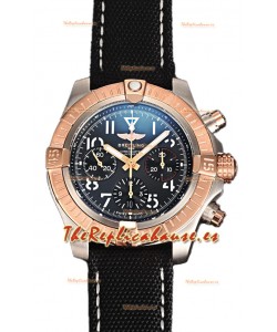 Breitling Avenger Chronograph 45 Dial Negro Dos Tonos Reloj Réplica Suiza Espejo 1:1