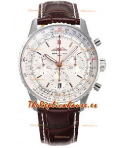 Breitling Navitimer B01 Chronograph 43 Dial Blanco - Caja Acero 904L Réplica Suiza Espejo 1:1