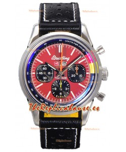 Breitling Top Time B01 Chevrolet Corvette Correa de Piel Reloj Réplica Suiza Espejo 1:1 