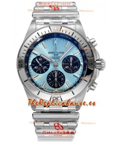 Breitling Chronomat B01 42 Edición Suiza Caja Acero 904L Dial Azul Claro Reloj Réplica Espejo 1:1