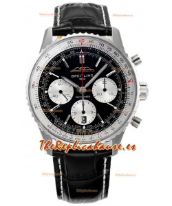 Breitling Navitimer B01 Chronograph 43 Dial Negro - Caja Acero 904L Réplica Suiza Espejo 1:1