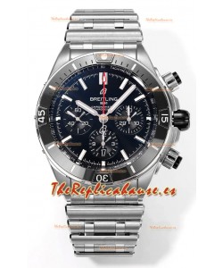 Breitling Chronomat B01 42 Edición Suiza Caja Acero 904L Dial Negro Reloj Réplica Espejo 1:1