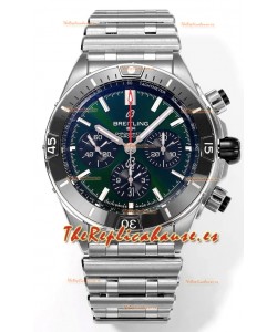 Breitling Chronomat B01 42 Edición Suiza Caja Acero 904L Dial Verde Reloj Réplica Espejo 1:1