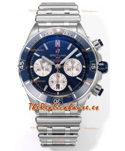 Breitling Chronomat B01 42 Edición Suiza Caja Acero 904L Dial Azul Reloj Réplica Espejo 1:1