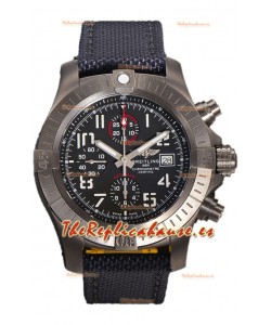 Breitling Avenger Bandit Dial Negro Caja Titanio Reloj Réplica Suiza Espejo 1:1
