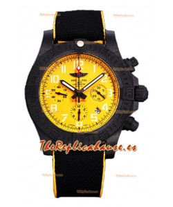 Breitling Avenger Hurricane Chronograph Dial Amarillo Reloj Réplica Suiza Espejo 1:1