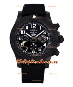 Breitling Avenger Hurricane Chronograph Dial Negro Correa Nylon - Revestimiento DLC Reloj Réplica Suiza