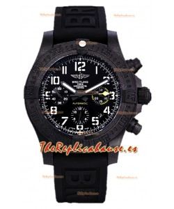 Breitling Avenger Hurricane Chronograph Dial Negro - Revestimiento DLC Reloj Réplica Suiza