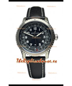 Breitling Navitimer Aviator 8 B35 Unitime Automatic 45 Dial Negro Reloj Réplica Suiza Espejo 1:1