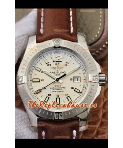 Breitling Cronómetro COLT 41 Dial Blanco Reloj Réplica Suizo Automático