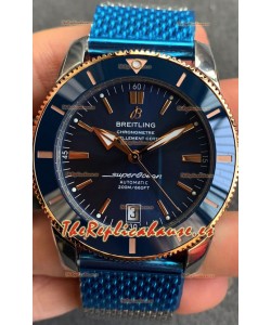 Breitling SuperOcean Heritage II B20 44MM Dial Azul Bisel Dos Tonos Réplica Espejo 1:1
