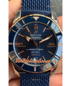Breitling SuperOcean Heritage II B20 44MM Dial Azul Bisel Dos Tonos Réplica Espejo 1:1