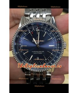 Breitling Navitimer 1 Reloj Réplica Suizo Automático en Dial Azul - Correa de Acero