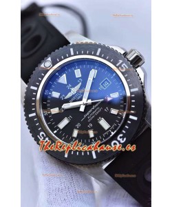Breitling SuperOcean 44 Acero Especial - Reloj Réplica Suizo Mariner Azul con Correa de Goma